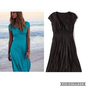 BODEN SOFT DRAPEY BLACK JERSEY SEVILLE DRESS  10